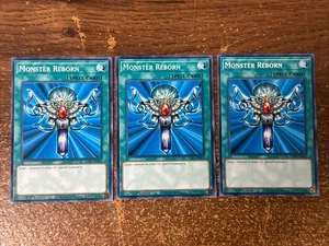 Yugioh *Monster Reborn X3 Common* (NM) LED7-EN012 - Picture 1 of 1