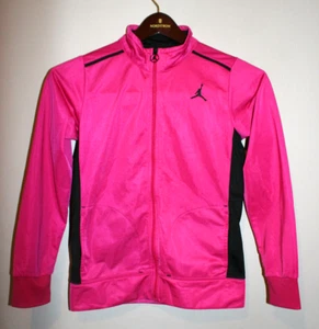 Girls Air Michael Jordan Pink Basketball Track Jacket Full Zip 12-13 Years - Picture 1 of 4