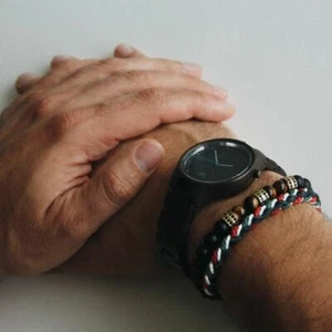 Bead & Rope Bracelet Bangle Combo Top Quality Men's Jewellery Gift For Him A652 - Picture 1 of 4