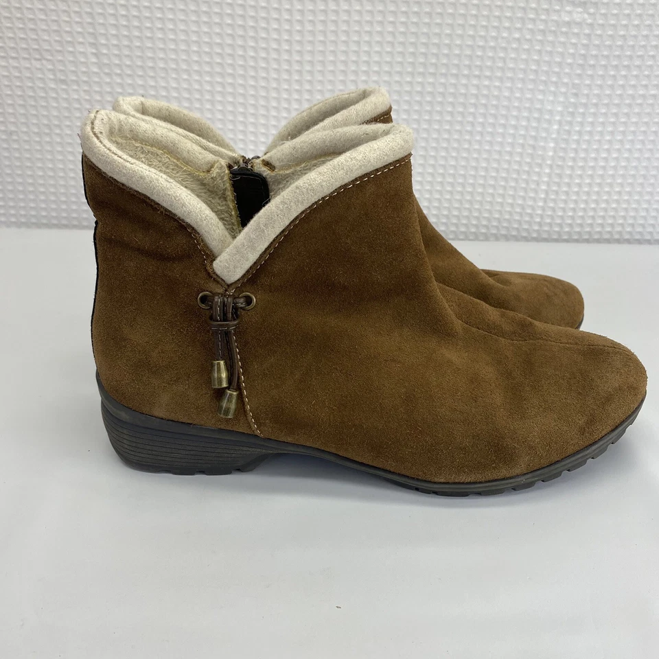 Bota de tornozelo Sporto couro marrom superior inverno 8,5W (B2) - Imagem 1 de 4