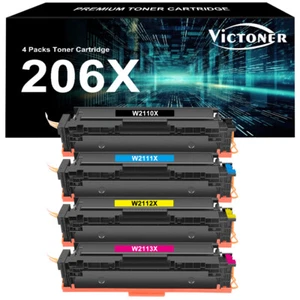 W2110A/X Toner Compatible With HP 206A/X LaserJet Pro MFP M283fdw M255nw No Chip - Picture 1 of 12