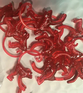 Marcatori in vetro scimmia rossa bevanda bar festa cocktail plastica SOLO 25 1 colore arredamento - Foto 1 di 8