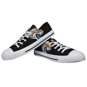 Jacksonville Jaguars NFL Men's Low Top Big Logo Canvas Shoes - Picture 1 of 4