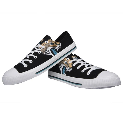 Jacksonville Jaguars NFL Men's Low Top Big Logo Canvas Shoes FREE SHIP Cover