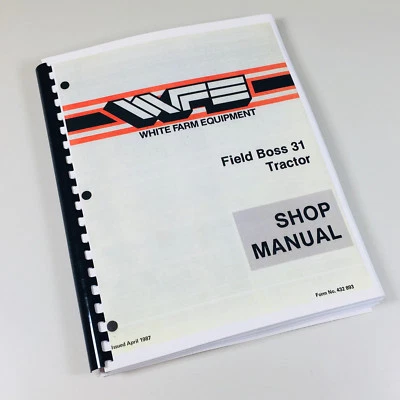 White Field Boss 31 Tractor Shop Manual Service Repair Book - Image 1 of 3