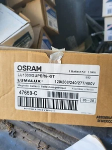 Osram 47659-C LU1000/Super5-Kit 120/208/240/277/480V Magnetic Ballast - Picture 1 of 2
