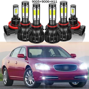 Fit Buick Lucerne 2006-2011 Faro LED Alto Bajo + Bombilla De Luz Antiniebla Kit - Picture 1 of 12