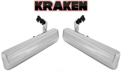 Outside Door Handles For Chevy S10 1982-1993 Caprice 1980-1990 Chrome Metal Pair - Image 1 of 4