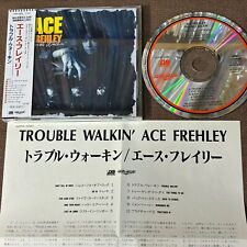 ACE FREHLEY Trouble Walkin' JAPAN CD 22P2-3051 P02 w/ OBI + PS Kiss 1989 issue