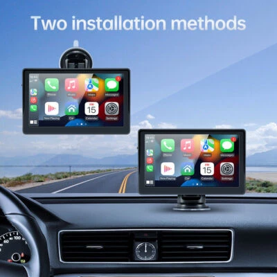 7" Touch Screen Portable 2K Car Wireless Apple CarPlay Android Auto Radio BT FM - Image 1 of 4