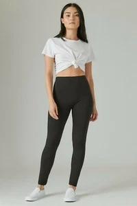 Lucky Brand Women's Black Fleece Lined Leggings JS1504 Size Medium - Picture 1 of 6
