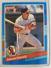 LANCE PARRISH CALIFORNIA ANGELS 1991 DONRUSS SERIES 1, CARD #135