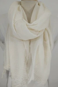 Summer Weight Plain Sheer Cotton Scarf - Bild 1 von 2