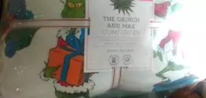 Pottery Barn Kids Dr. Seuss's The Grinch & Max Comforter Twin New w tag - Picture 1 of 3