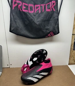 Adidas Predator Accuracy+ FG Pink/black Soccer Cleats Mens Sz 7 GW4557 - Picture 1 of 8