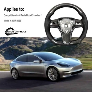 Volante para Tesla para Model 3 2017-2023 cuero napa con calefacción - Imagen 1 de 7