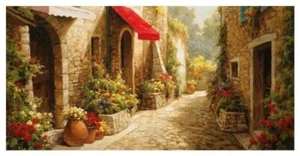 Allee du Village di Steven Harvey dimensioni immagine 24" x 12" - Foto 1 di 1