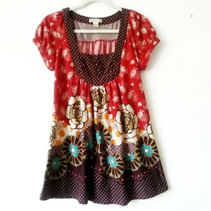 Forever Floral with Polka Dots Top Medium M Kurzarm - Bild 1 von 6