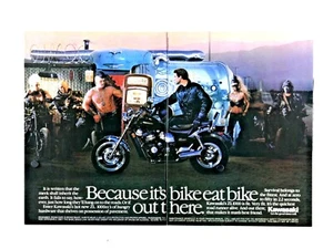 Mad Max ? 1987 Kawasaki KZ 305 Vintage Original Print Ad 3 Page 8.5 x 11" - Picture 1 of 12