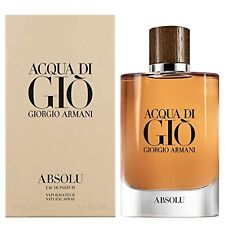 Acqua Di Gio Absolu by Giorgio Armani 4.2 oz / 125ml EDP Cologne  Men New In Box