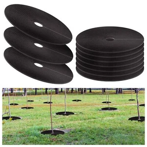 10 Pack 20.47 Inch Non-Woven Tree Mulch Ring Tree Protector Mat Plant Cover - Picture 1 of 6
