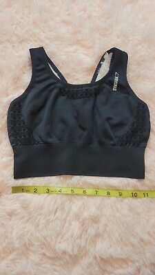 Gymshark Women's Fit Seamless Sports Bra Black Size Small • 17.99€