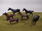 5 Horses 1 Donkey Britains, and Unknown Solid Heavy Metal Mixed Vintage Brands