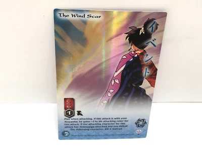 Rare THE WIND SCAR Foil First Edition 2005 InuYasha TCG Jaki Card #91 - Image 1 of 2
