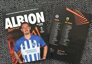 Brighton & Hove Albion v AEK Athens EUROPA LEAGUE VERY FIRST PROGRAMME 21/9/2023 - Picture 1 of 1