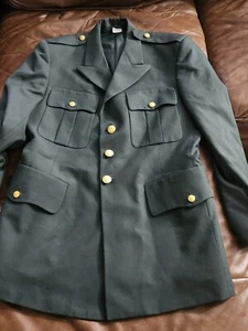 Derossi & Son Army Green Mens Coat Military Uniform Dress Coat Mens 43R - Picture 1 of 5