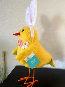 Way To Celebrate EASTER Large 15" YELLOW FABRIC CHICK Bunny Tabletop Decor NEW - Picture 1 of 9