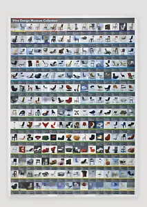 VINTAGE VITRA MUSEUM: MID CENTURY MODERN DESIGN CHAIR POSTER EAMES PANTON AARNIO - Bild 1 von 13