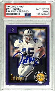 1999 Score Supplemental DAT NGUYEN Signed Cowboys Rookie Card PSA/DNA Slabbed - Picture 1 of 3