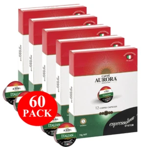 Caffe Aurora Italian Coffee Capsules 60 Pack - Picture 1 of 3