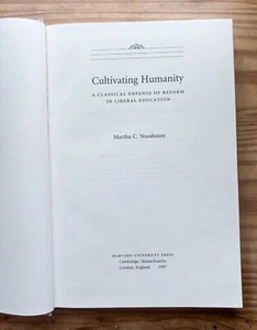 Kultivierende Menschheit Martha C Nussbaum Hardcover Buch OHNE SCHUTZUMSCHLAG - Bild 1 von 7