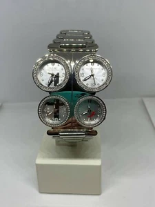 OROLOGIO UOMI O.I.W. 4 QUADRANTI W4LTSTLUCZSI4STEEL NUOVO!! -20% OFF - Imagen 1 de 6