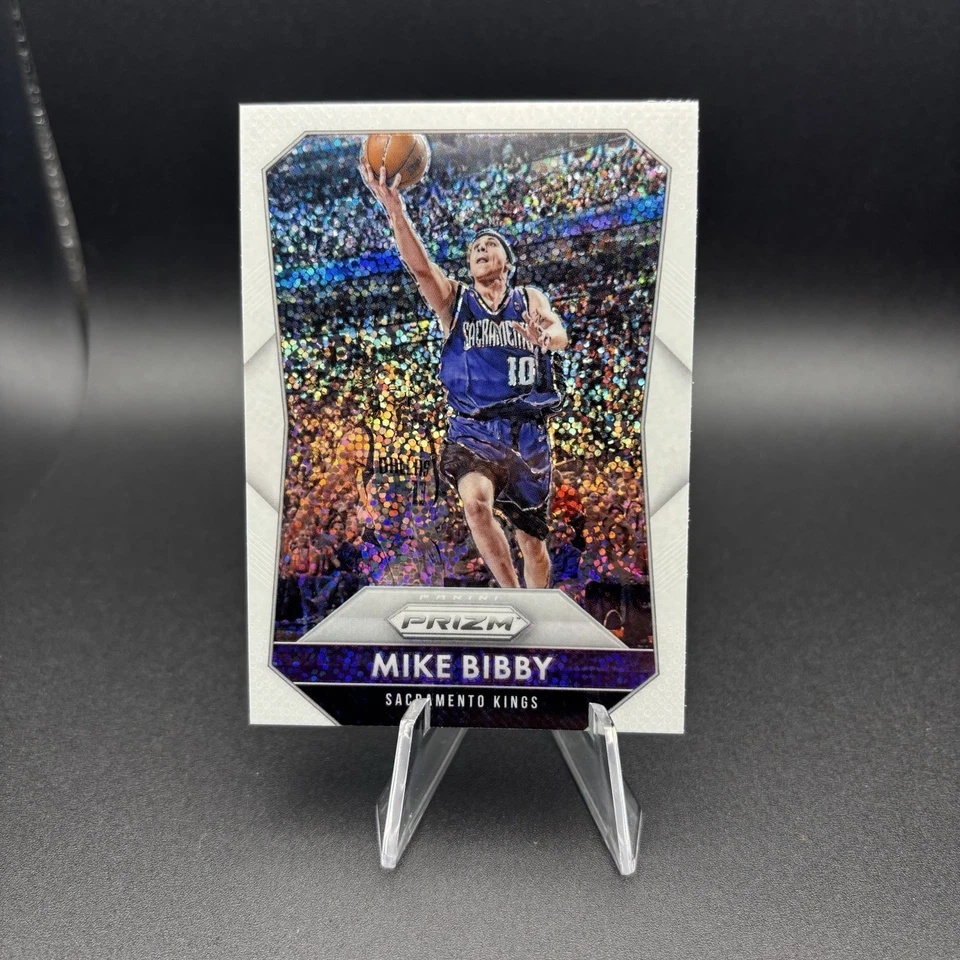 2015-16 PRIZM Mike Bibby #265 SSP WHITE SPARKLE Sacramento Kings #265 RARE - Image 1 of 2