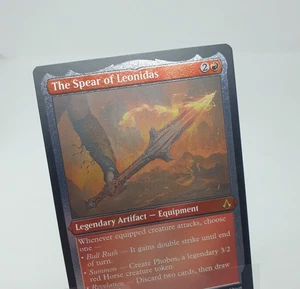 The Spear of Leonidas R 219 Etched Foil Assassin's Creed Magic Rare Card MTG ACR - Picture 1 of 5