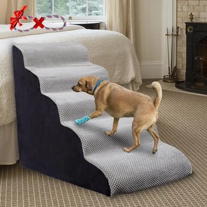 Dog Stair Steps/Ramps for High Beds 24 inches Tall, 5-Step Slope Dog Stairs f... - Picture 1 of 7