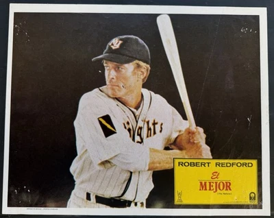 ROBERT REDFORD THE NATURAL MEXICAN LOBBY CARD 1984 BASEBALL - Image 1 of 2