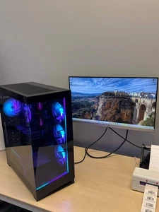 CyberPower Gaming Desktop Ryzen 7 5700 3.70GHz 2TB SSD 16GB RAM RTX 4060 Ti 8GB - Picture 1 of 12