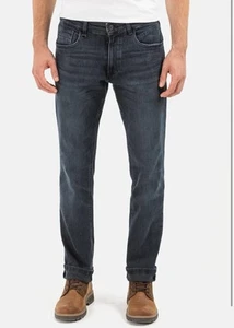 Pantalones de mezclilla elásticos Camel Active para hombre corte regular Houston elásticos azul oscuro W32 L32 - Imagen 1 de 18