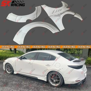 Unpainted FRP Fender Flare Wide Wheel Arch Cover Kit For Mazda 3 Axela 2019-2023 - Bild 1 von 16