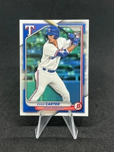 2024 Bowman - Evan Carter #46 (RC) Texas Rangers - Picture 1 of 2
