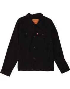 LEVI'S Boys Denim Jacket 12-13 Years Black Cotton AD11 - Picture 1 of 3