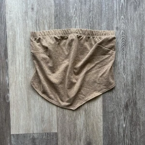 Vintage 90s Y2K Forever 21 Gold Metallic Handkerchief Festival Tube Top Size M - Picture 1 of 8