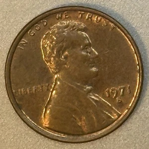 1971 S Mint Mark Brown Circulated Lincoln Penny - Picture 1 of 4