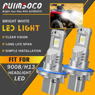 Para Polaris Scrambler 850 2015 2016 2017 H13 9008 Bombillas LED haz alto/bajo Foto 1 de 4