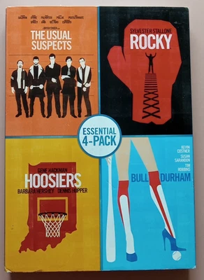 4-Pack: The Usual Subjects, Rocky, Hoosiers, Bull Durham **SEALED** - image 1 of 4