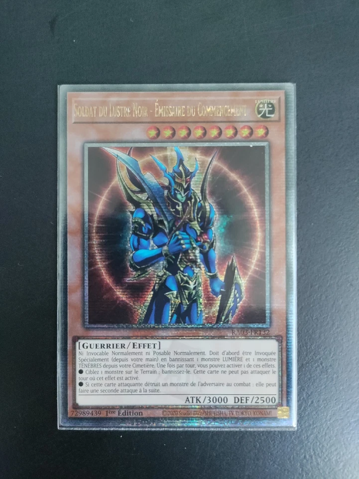 Yu-Gi-Oh! Soldat du Lustre Noir - Emissaire du Commencement - RA03-FR132 - QCSE  - Photo 1/1